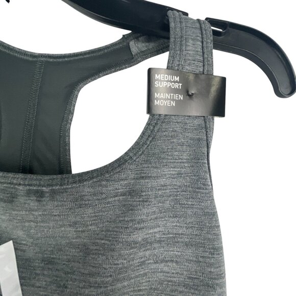 Adidas NWT Women's Power Medium Support Training Sports Bra XS A-C Gray Heather - Picture 4 of 7